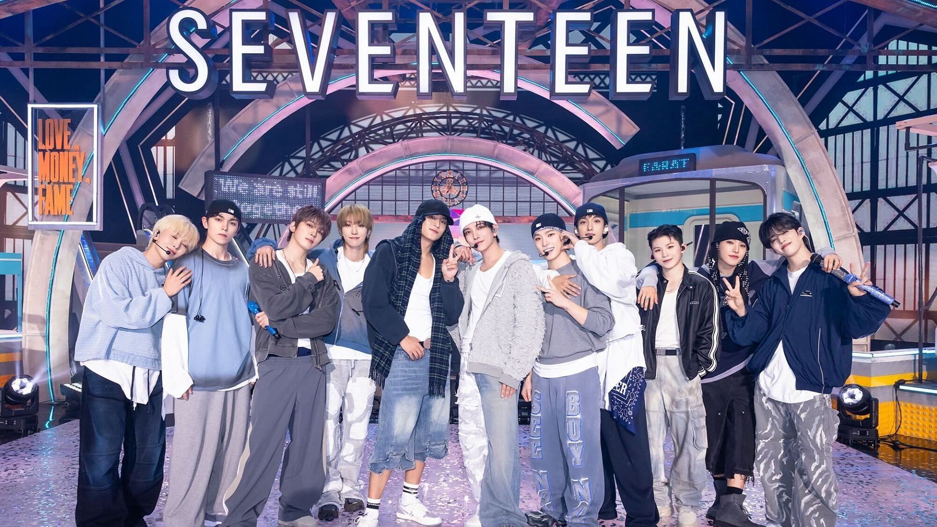 SEVENTEEN and HYBE feud comes to light (Image via Twitter/SEVENTEEN)