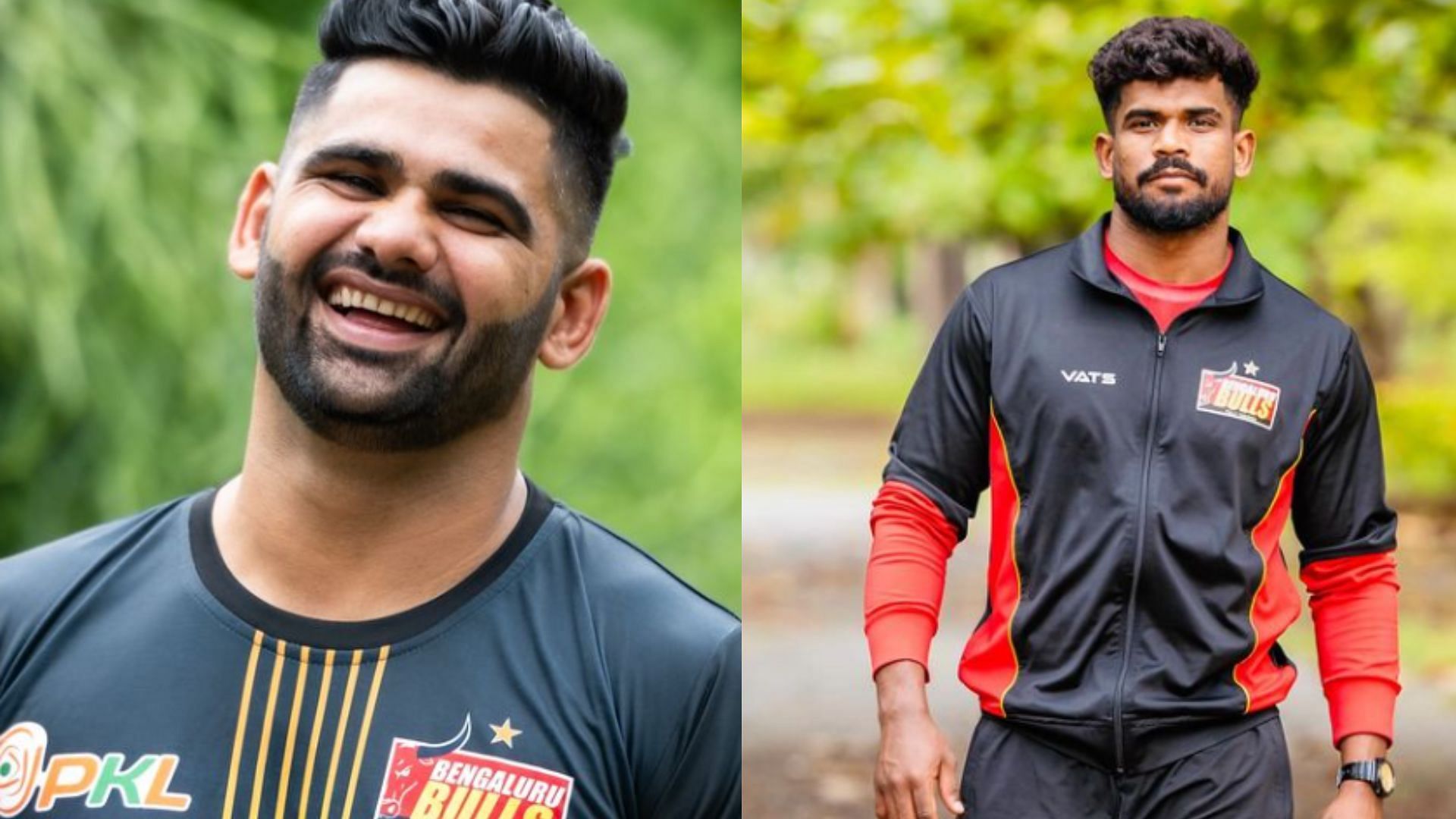 Pardeep Narwal and Ajinkya Pawar (Image by Bengaluru Bulls &amp; Ajinkya Pawar on Instagram)