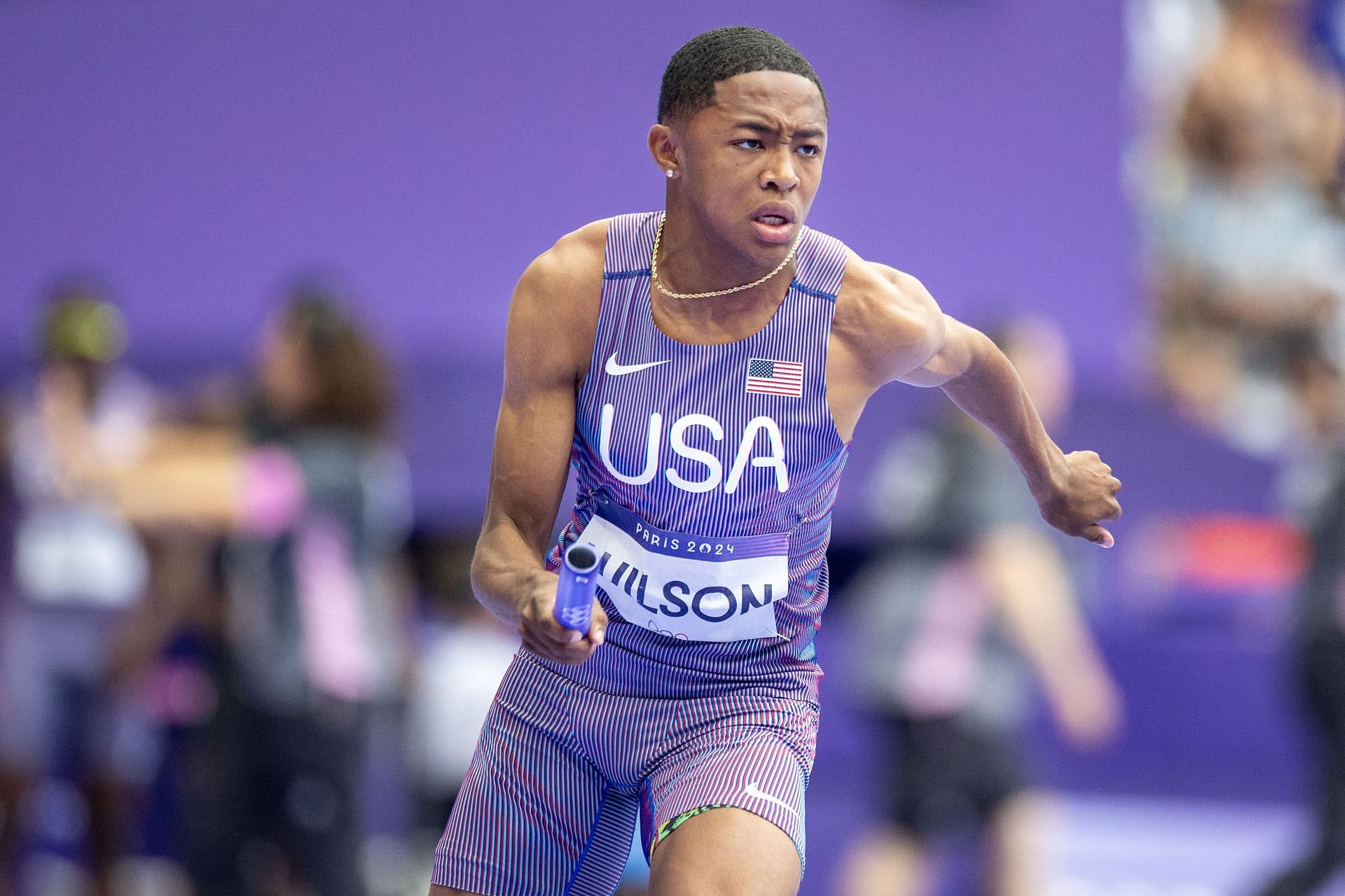 Quincy Wilson at the Olympic Games-Paris 2024 - Source: Getty