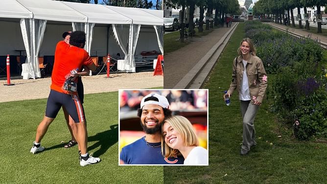 Caleb Williams, girlfriend Alina Thyregod celebrate one-year milestone with heartfelt note from Bears rookie