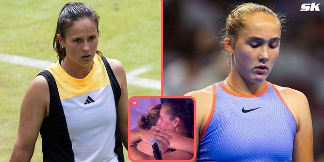 WATCH: Daria Kasatkina consoles teary-eyed Mirra Andreeva after teenager's heartbreaking Ningbo Open final loss