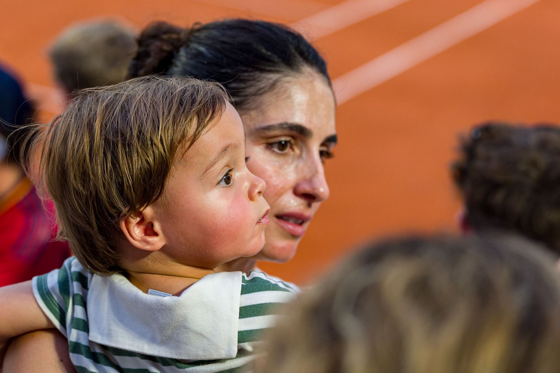 The Spaniard&#039;s wife and baby son (Source: Getty)