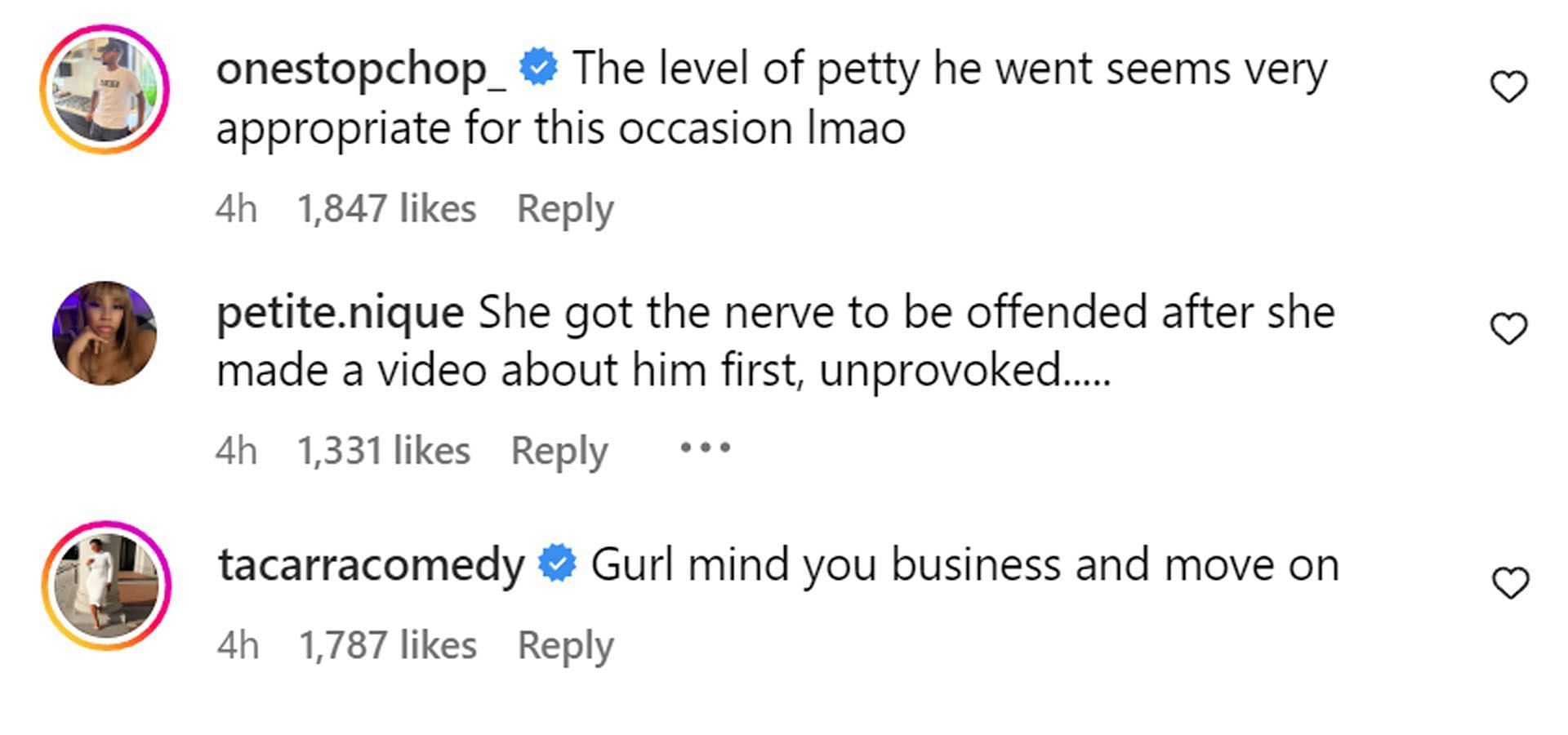 Comments reacting to the news (Image via Instagram/ @theshaderoom)