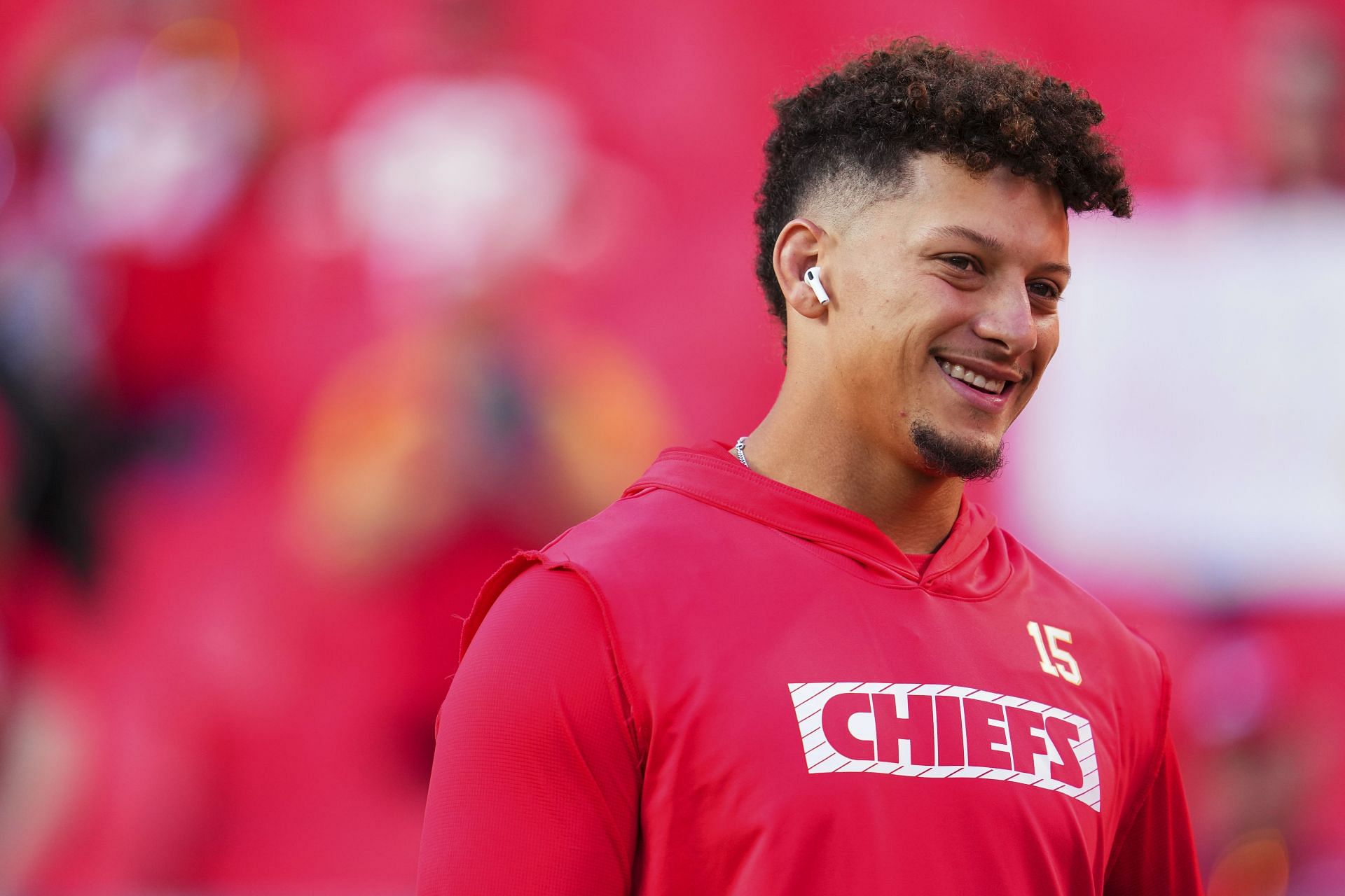 Patrick Mahomes during New Orleans Saints vs. Kansas City Chiefs - Source: Getty