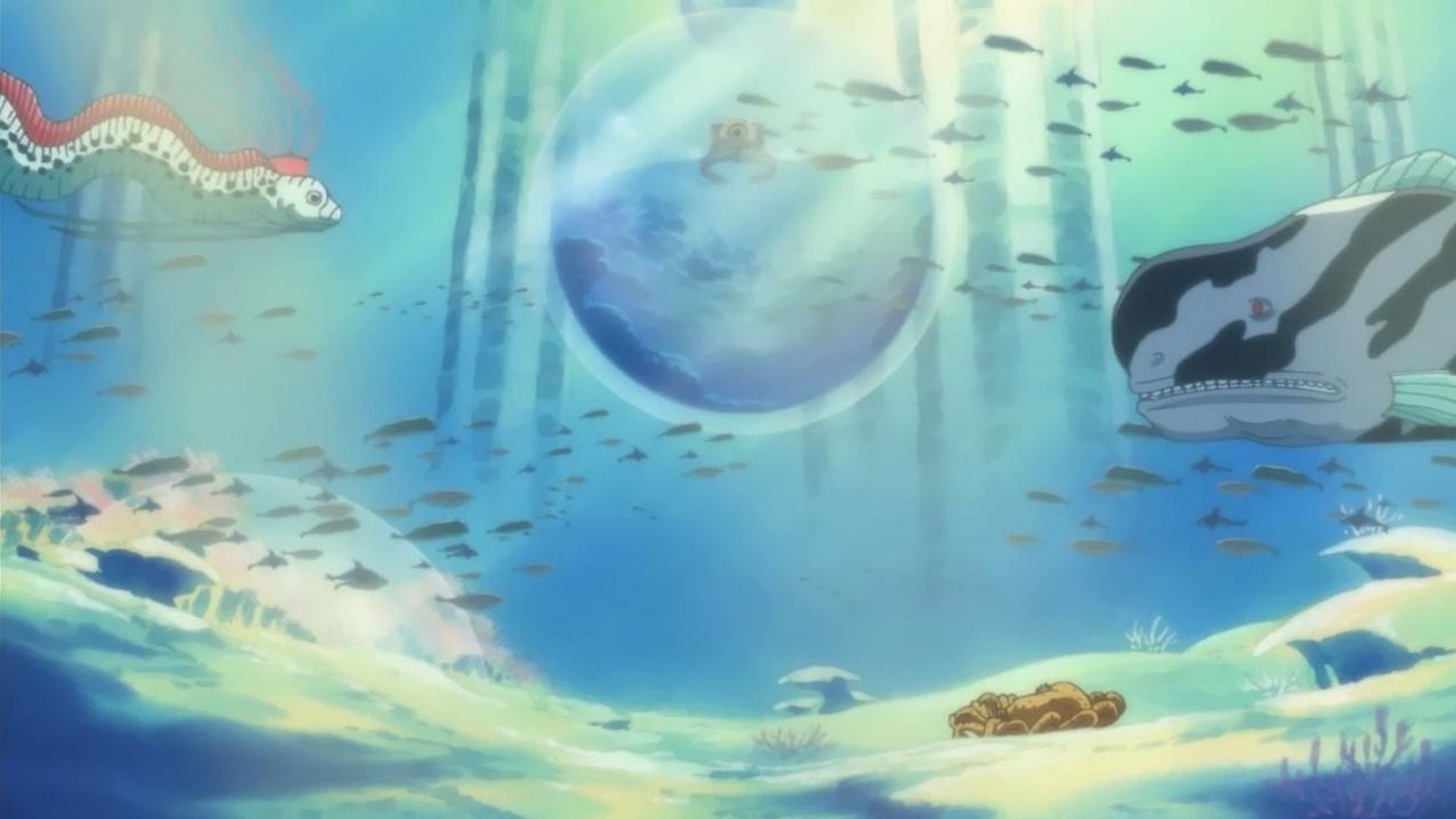 Fish-Man Island as seen in the original anime (Image via Toei Animation)