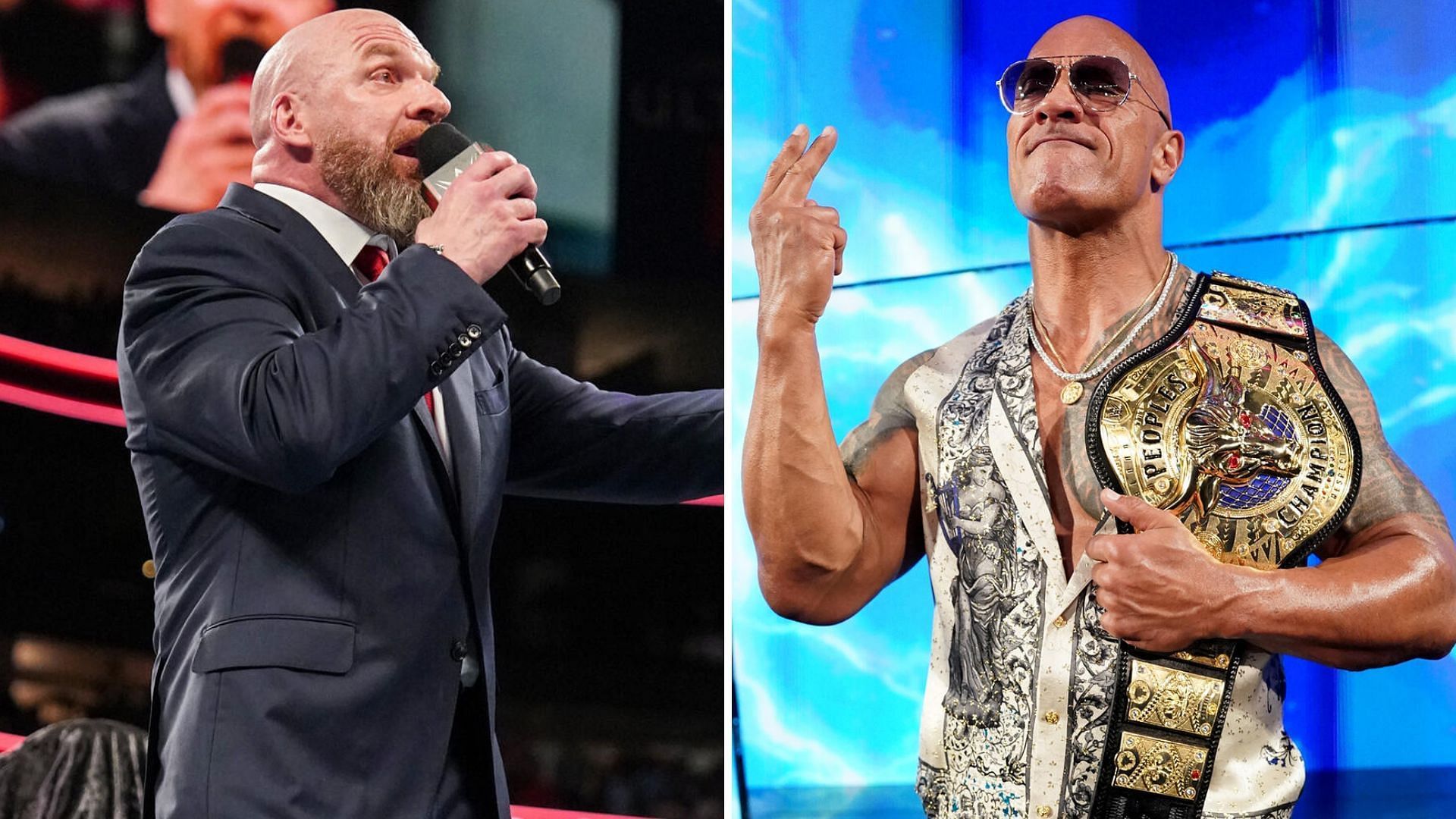 Triple H and The Rock [Image credits: WWE.com]