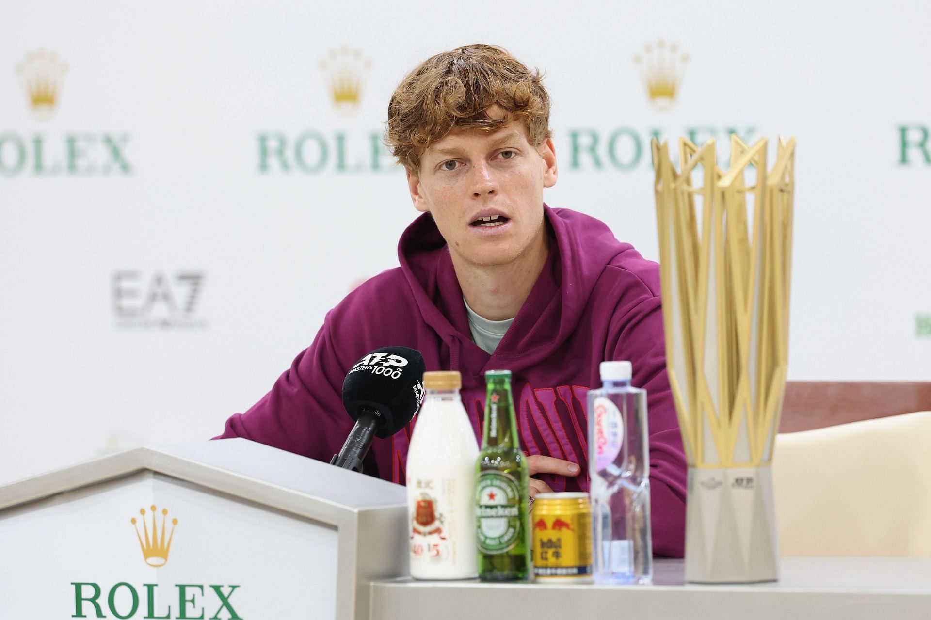 Jannik Sinner pictured at the 2024 Shanghai Rolex Masters | Image Source: Getty