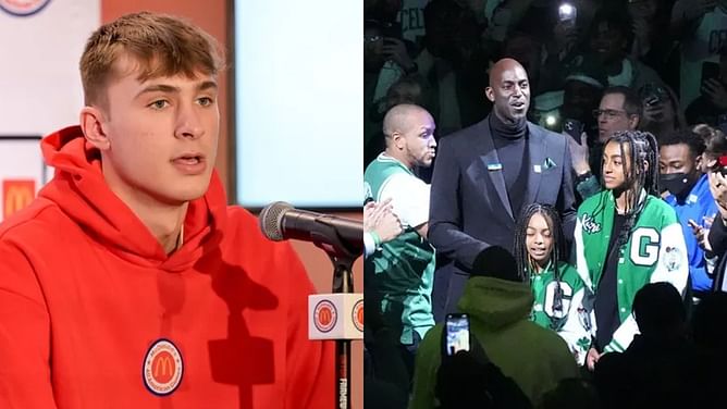 Cooper Flagg hysterically reacts to Kevin Garnett’s “bada**, cold a** white boy” comment