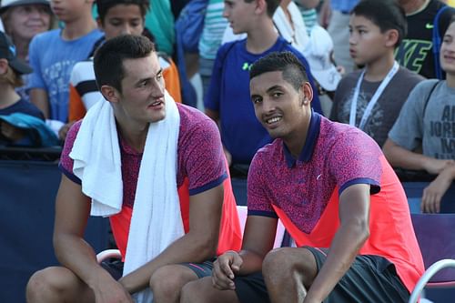 Bernard Tomic (L) and Nick Kyrgios | Image Source: Getty