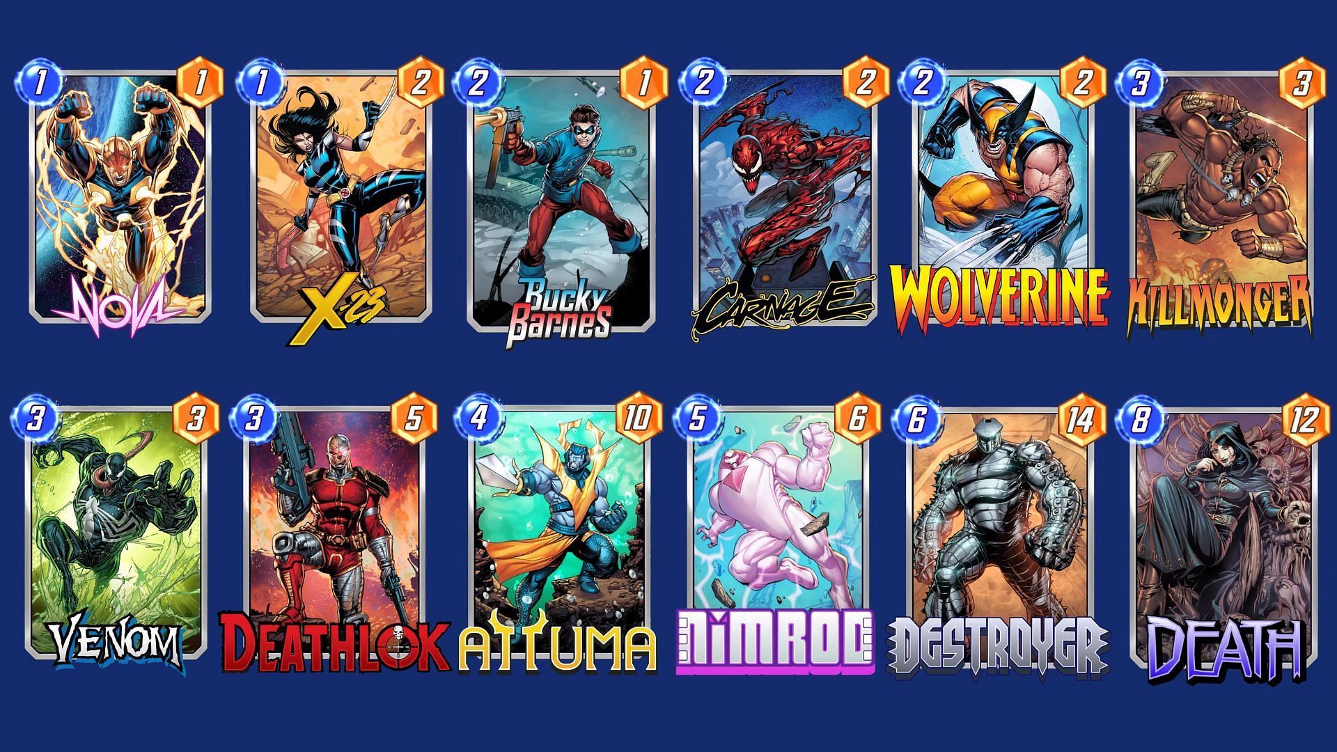 The Nimrod Destruction Deck is one of the best Marvel Snap Nimrod decks overall (Image via Nuverse)