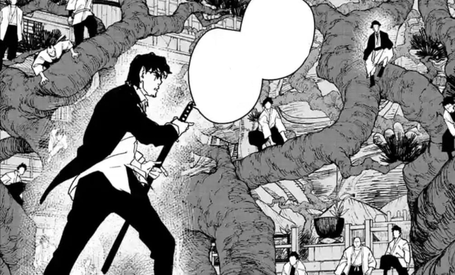 Samura, as seen in the manga (Image via Shueisha)