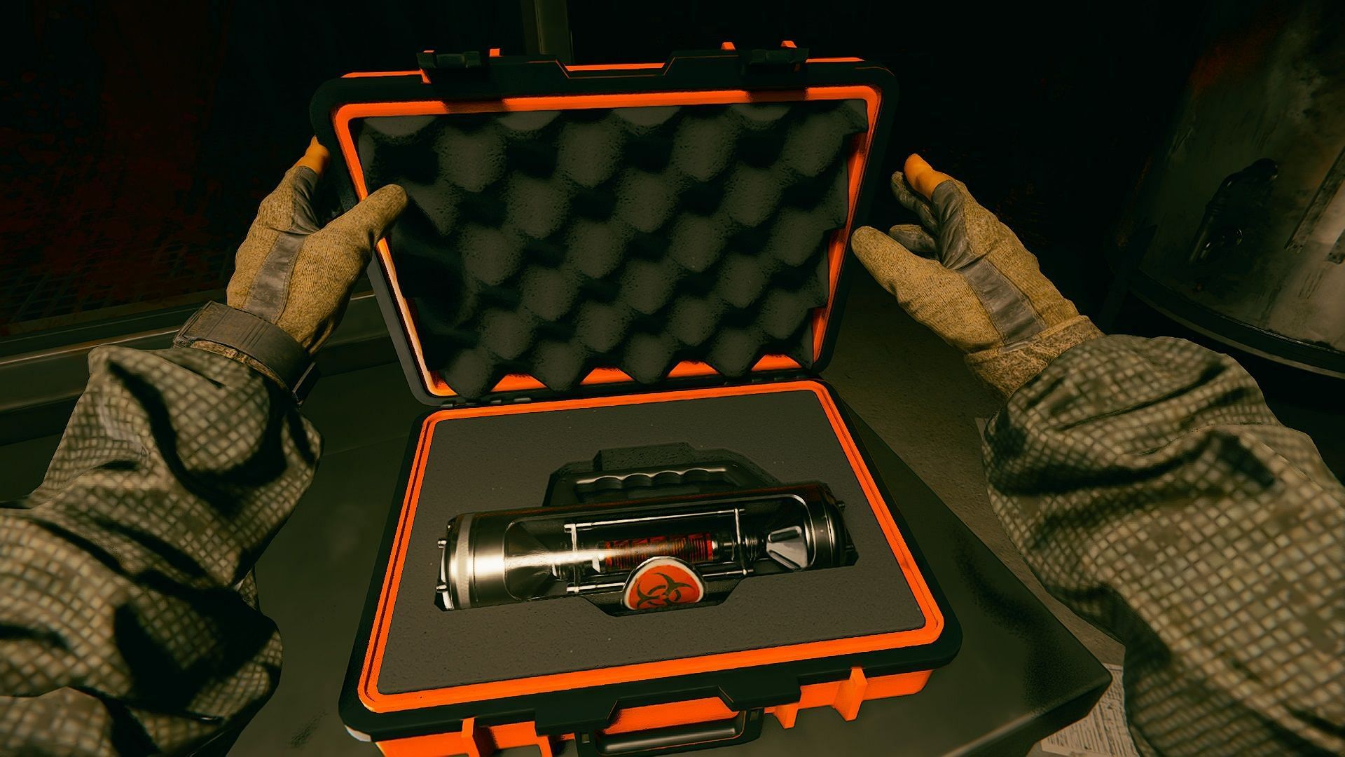 Getting hands on the Orange Box in mission The Cradle in Black Ops 6 (Image via Activision)