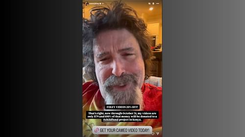 The Hall of Famer had something to say (Credit: Mick Foley's Instagram)