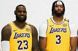 Watch: LeBron James and Anthony Davis cannot stop laughing as security remove fan from game