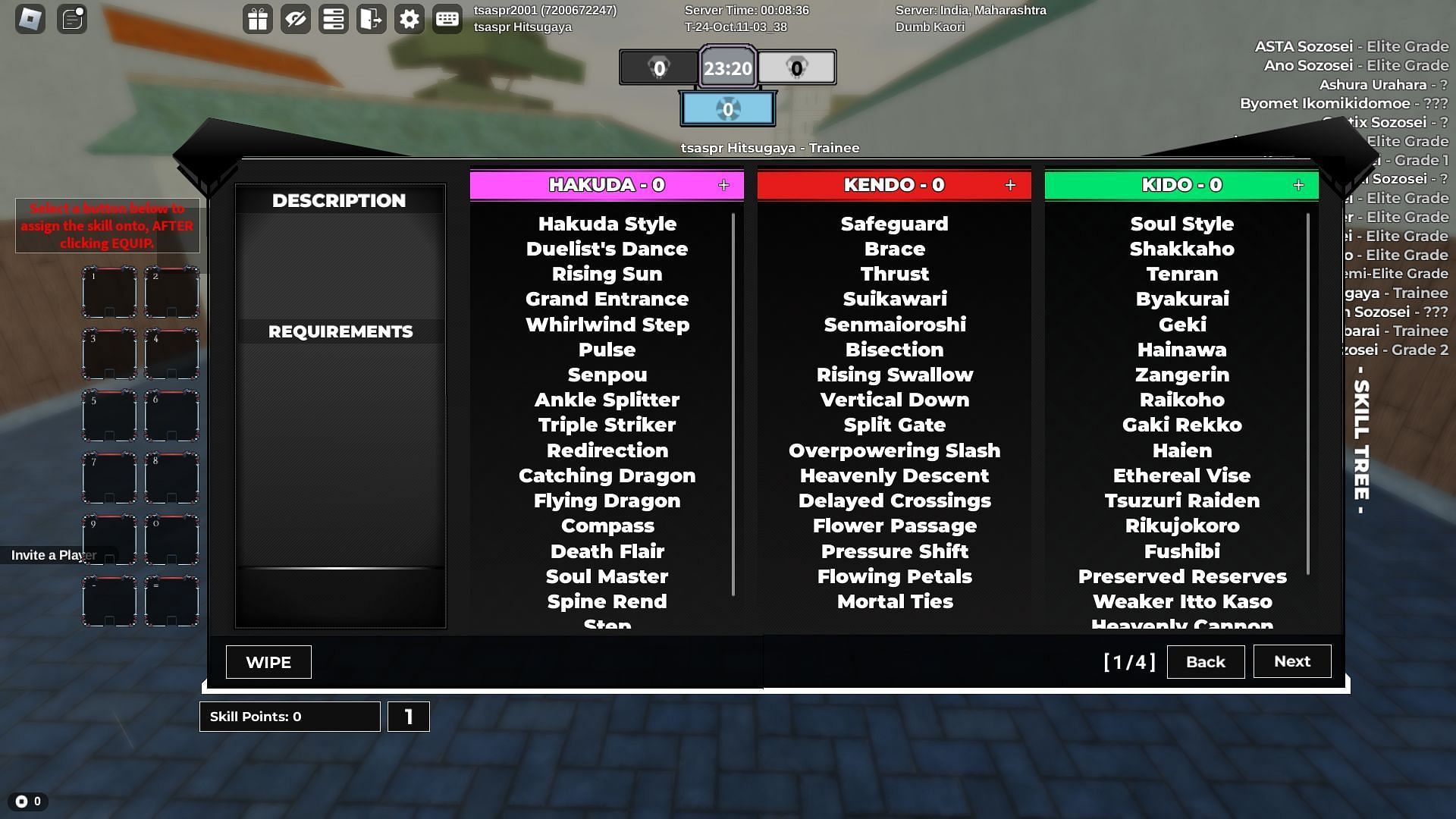 Reset stats to build a strong build (Image via Roblox)