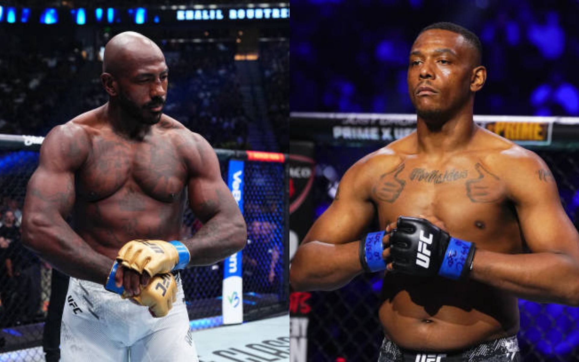 Khalil Rountree (left) expresses interest in facing Jamahal Hill (right) next [Image credits: Getty Images]