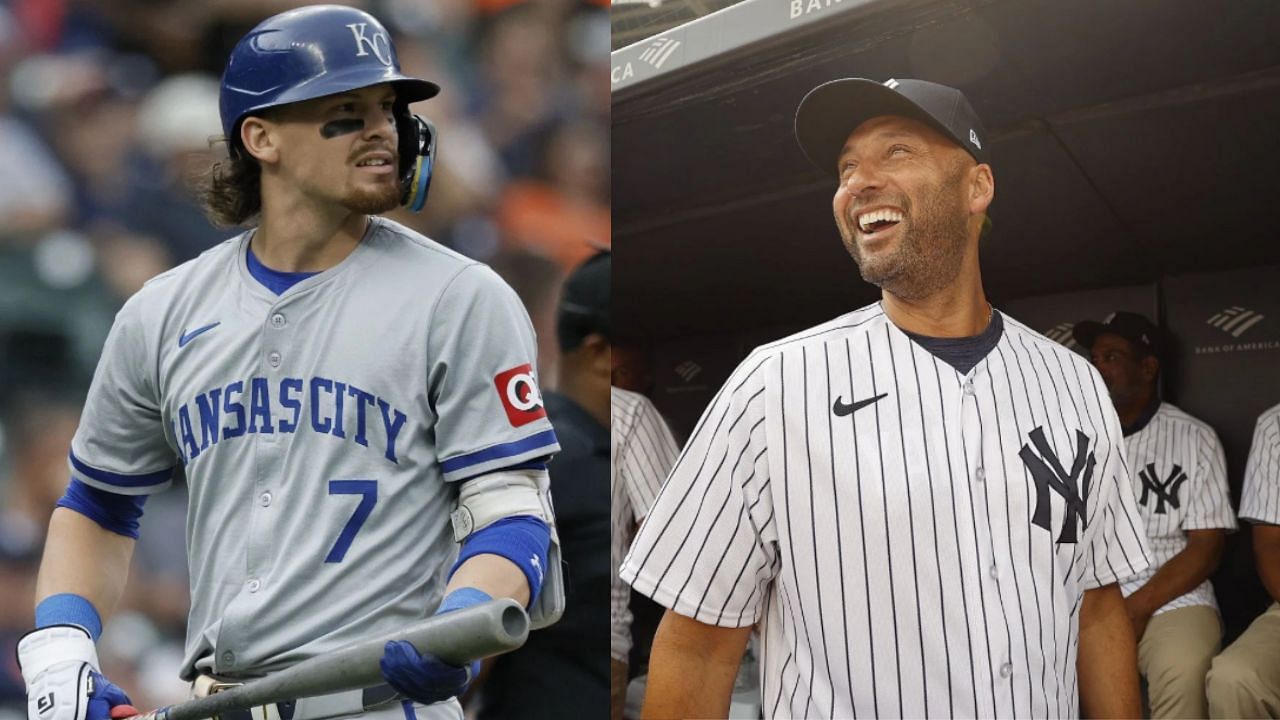 Bobby Witt Jr (L) and Derek Jeter (R) (Images from - Getty)