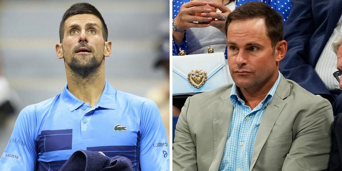 Novak Djokovic(left) and Andy Roddick(right). Images: Getty