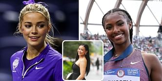 "Obsessed" - Olivia Dunne, Masai Russell and more athletes gush over Suni Lee stunning 'in her red dress'