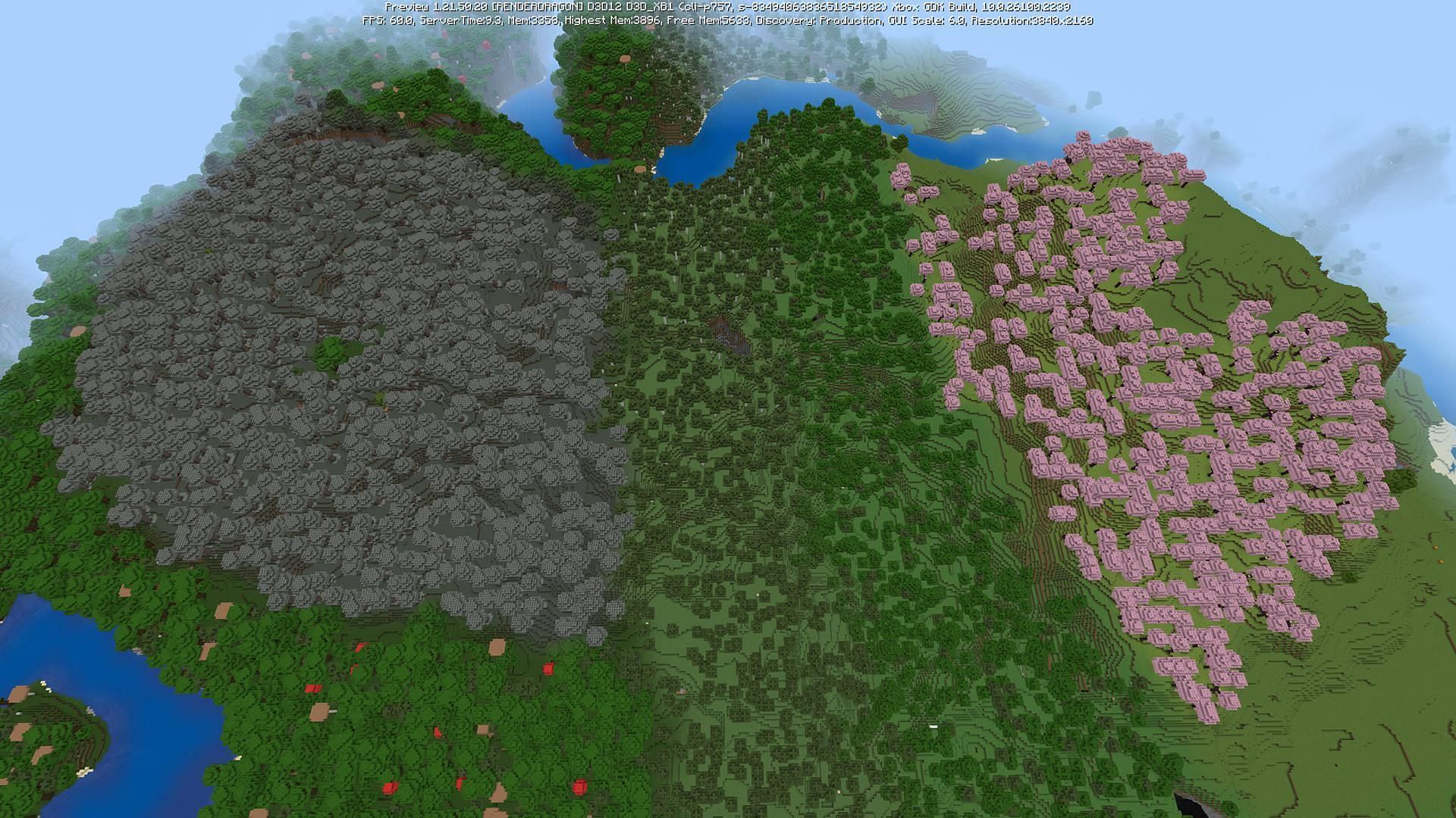 Minecraft rare biome find