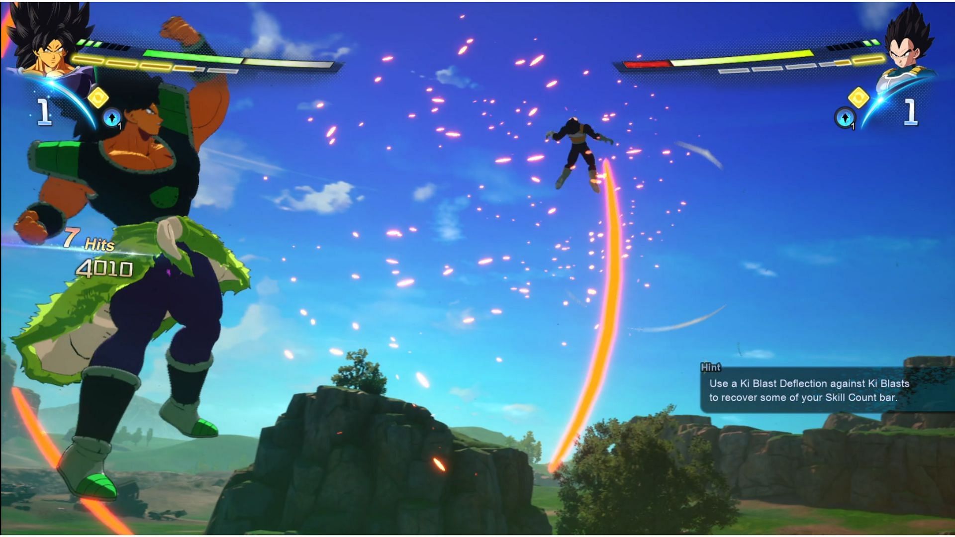 Attack to push back or launch your opponent (Image via Bandai Namco)