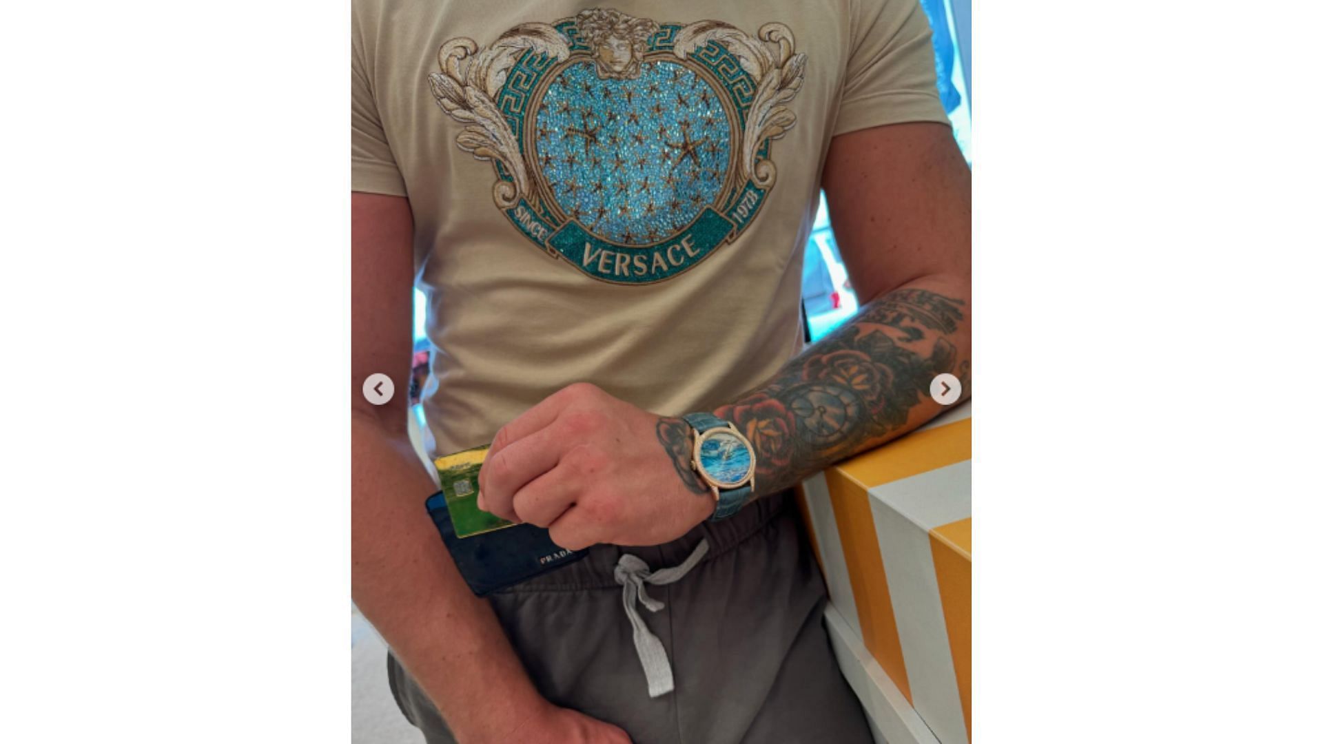 McGregor showing off his watch