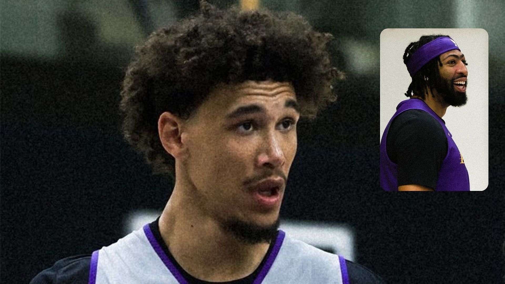 Jaxson Hayes happy with growing relationship with LA Lakers teammate Anthony Davis. (Photos from LA Lakers X page)