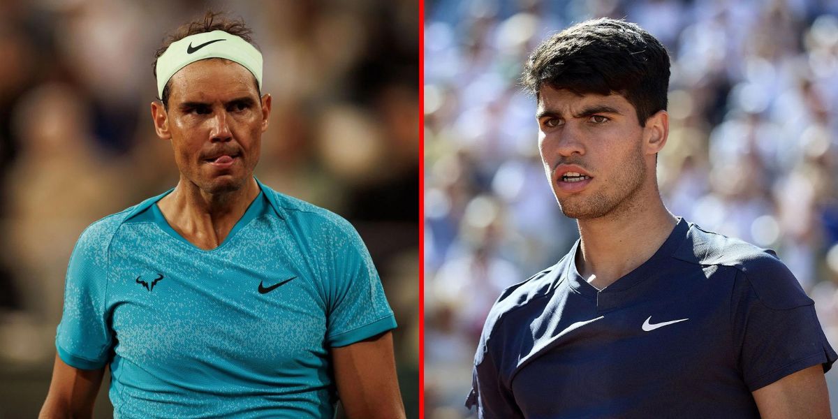 Rafael Nadal (L) Carlos Alcaraz (R) | Getty