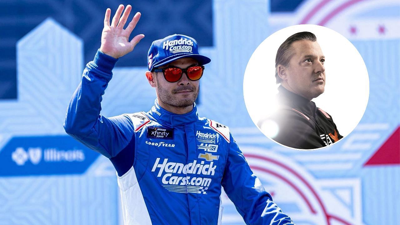 Kyle Larson (L) and Tony Stewart (R), Imagn 