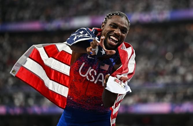 WATCH: Noah Lyles unveils limited edition Konami gifts with authenticity certificates fueling his love for Anime