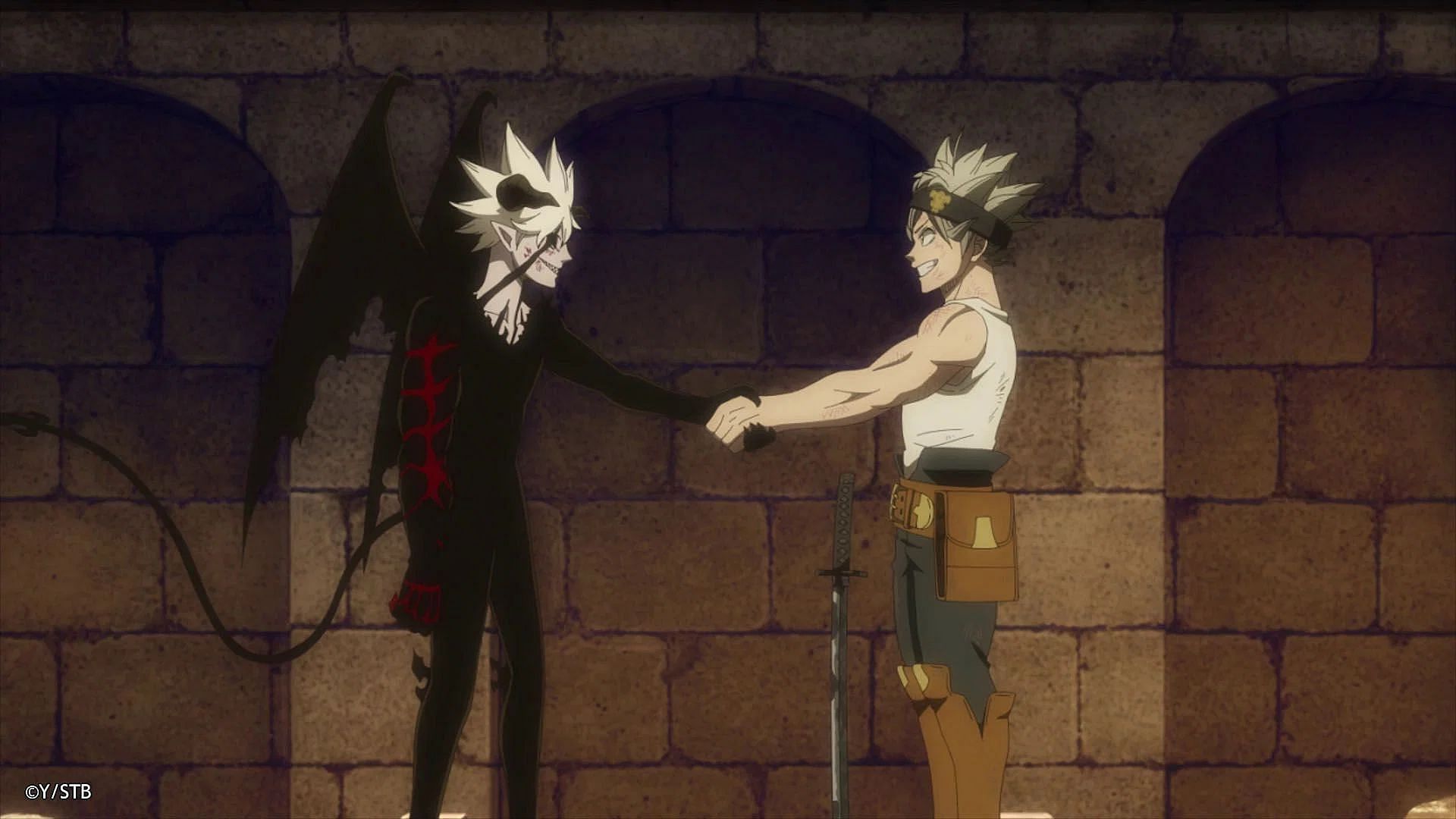 Liebe and Asta as seen in the anime (image via Pierrot)