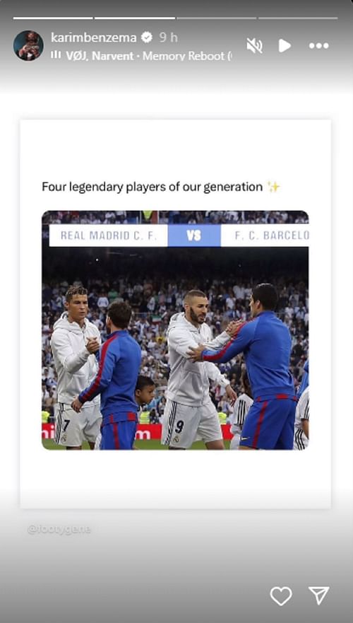 Instagram/Karim Benzema's Story