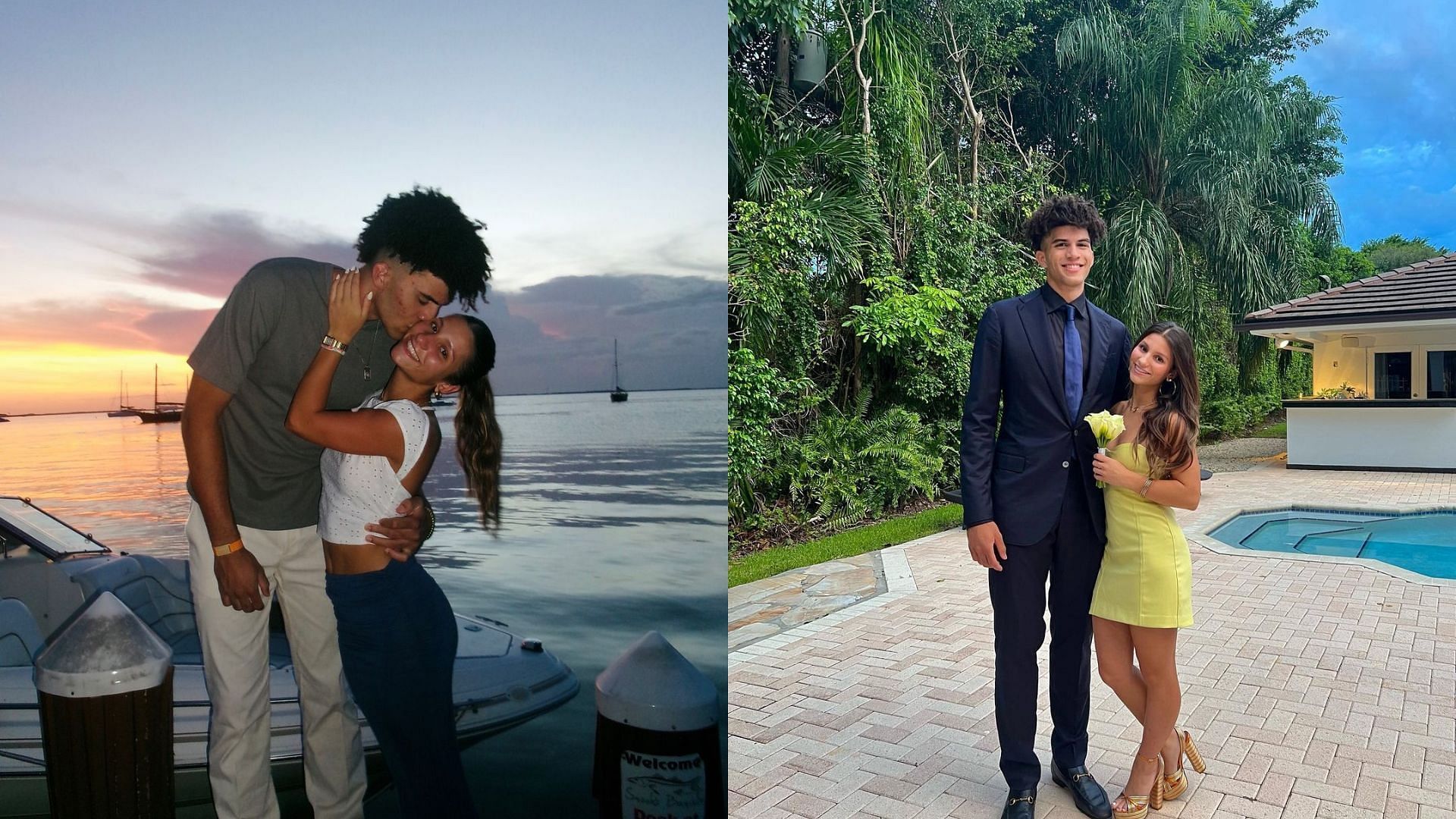 Cameron Boozer with girlfriend, Yva Lauren Cao (Images via Instagram/Yva Lauren Cao and Cameron Boozer))