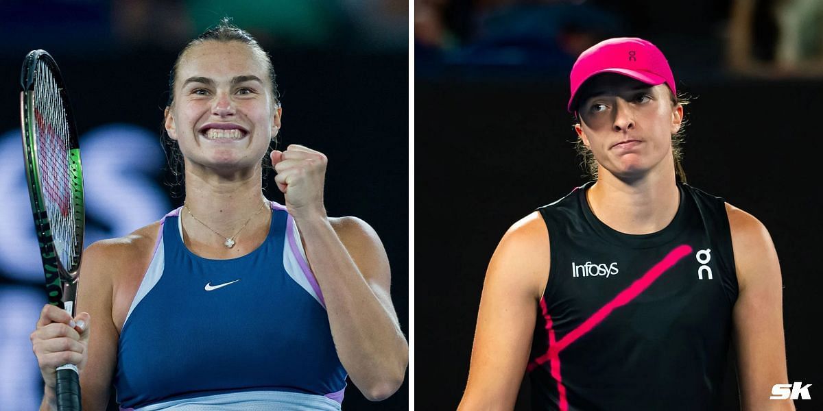 Aryna Sabalenka dethrones Iga Swiatek to become World No. 1. PHOTO: Both from Getty Images