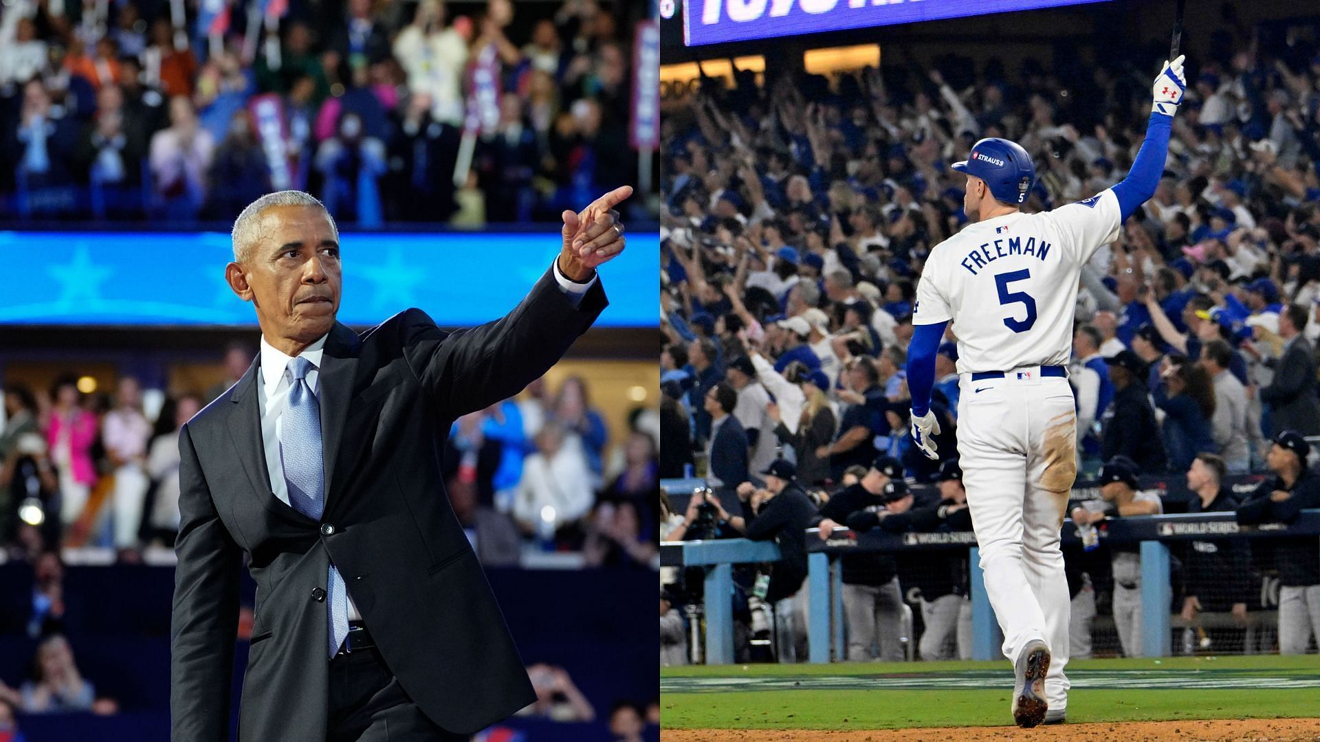 Former President Barack Obama has offered words of congratulations to Freddie Freeman, the World Series MVP