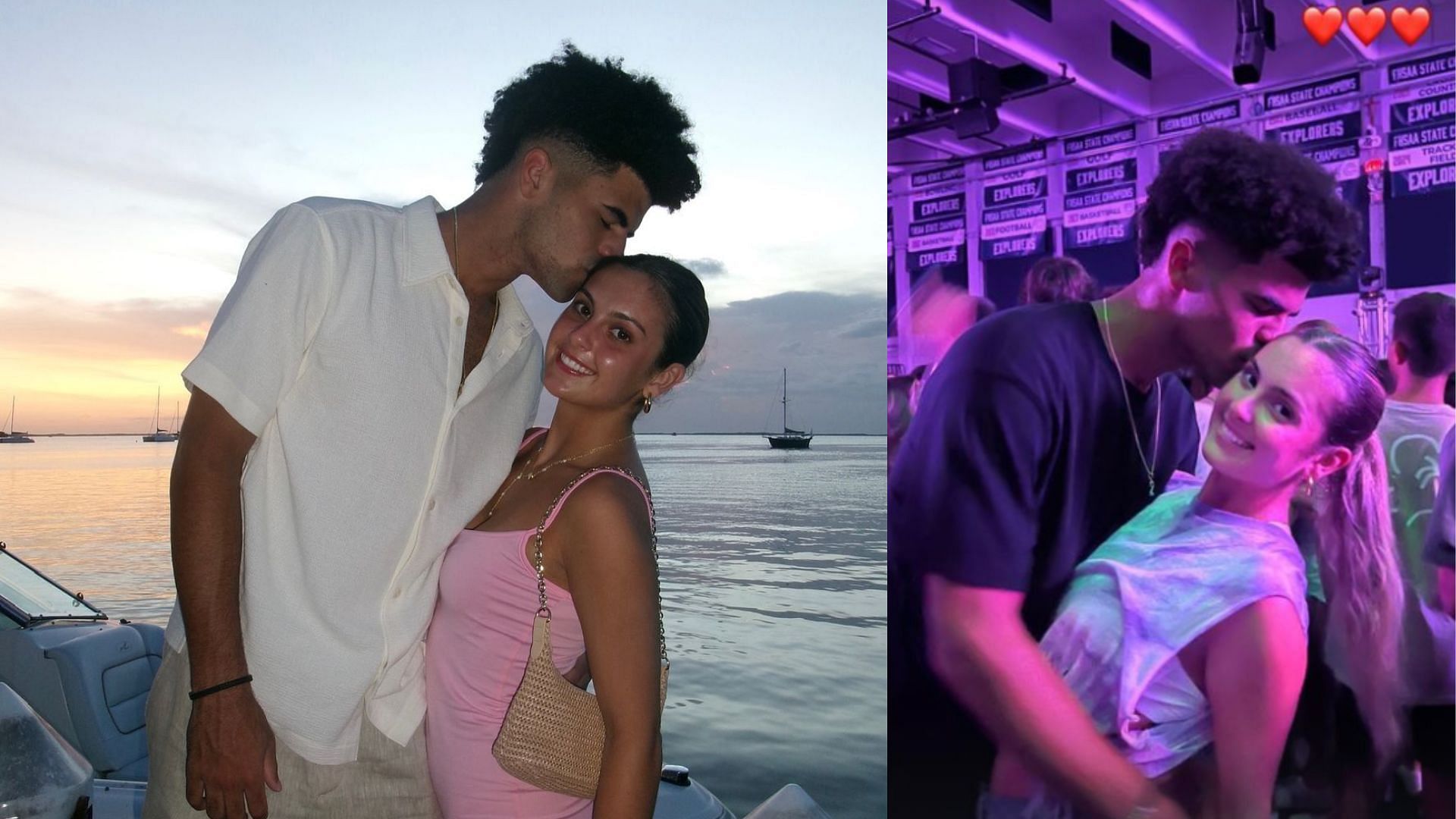 Cayden Boozer with girlfriend Gianna Torres (Images via Instagram/Cayden Boozer)