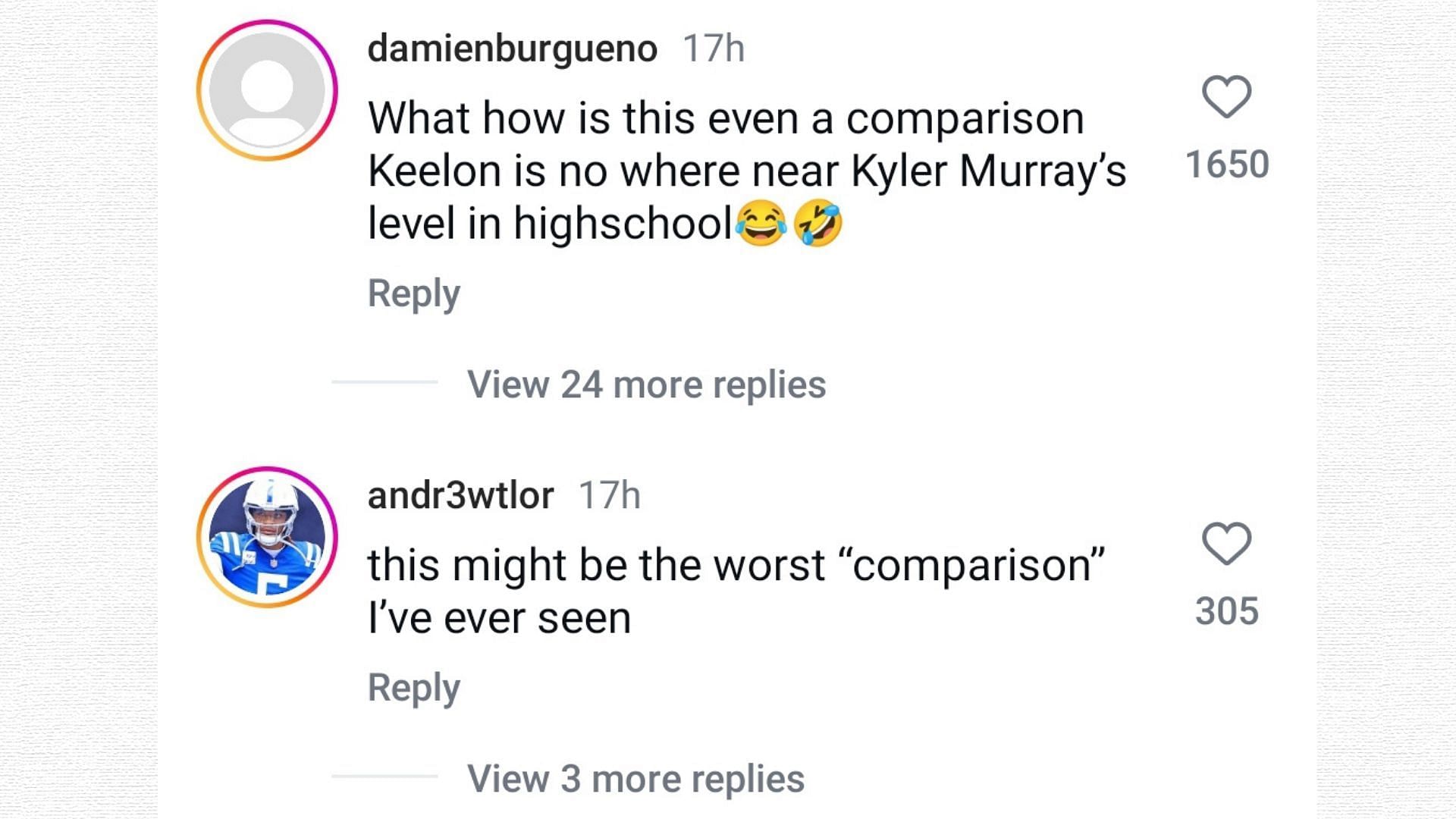 Fans react to Keelon Russell&#039;s comparison with Kyler Murray (Credit-Instagram/MaxPreps)