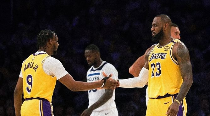 "See the intensity?"- TNT audio assist releases LeBron James' message to Bronny before subbing in