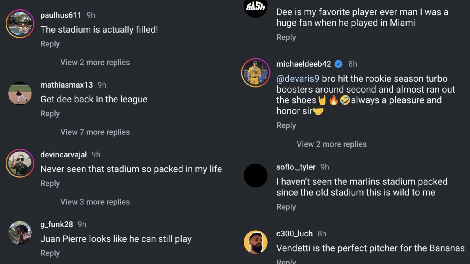 "Never seen that stadium so packed" Fans react as MLB legends ft