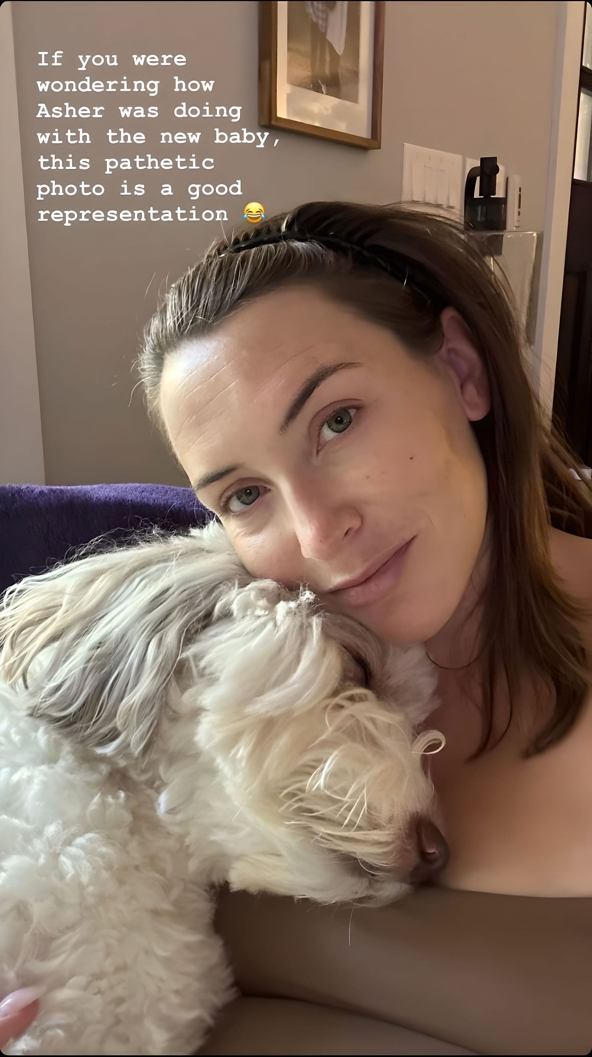 Amanda Wallace with her dog Asher (Source: Amanda Wallace&#039;s Instagram)