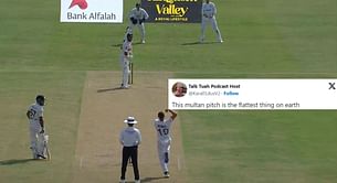 "Flattest thing on Earth" - Fans react to Multan's pitch for 2024 PAK vs ENG 1st Test