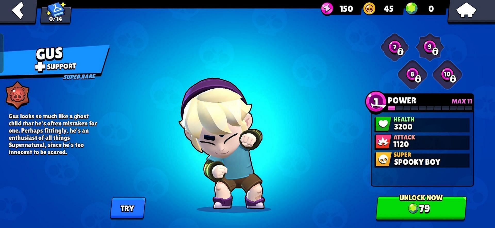 Gus is a support brawler (Image via Supercell)