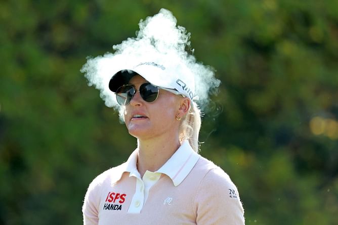 Charley Hull shares a picture of her “date night,” flaunting her black dress