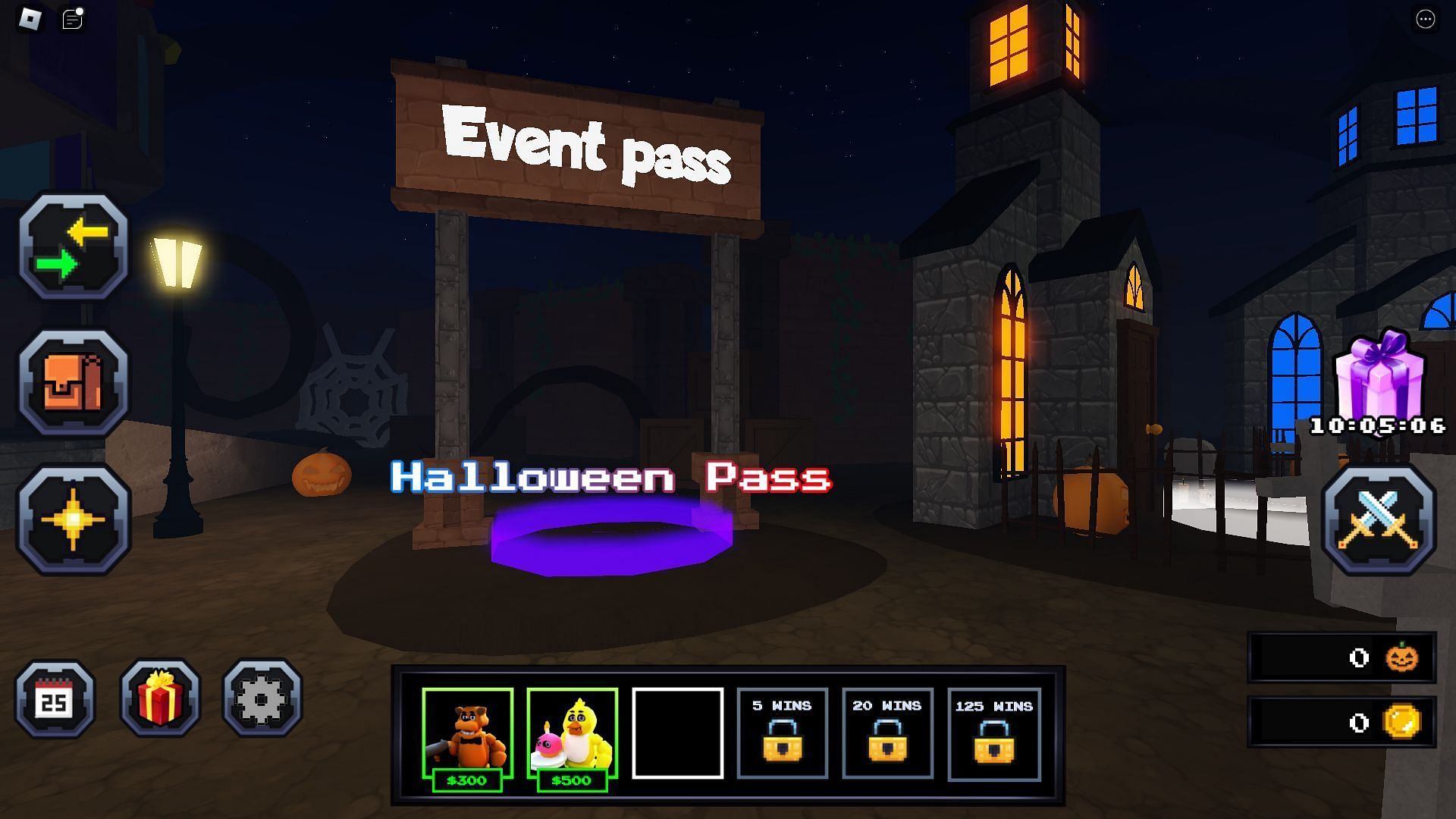 Progress through the Halloween Pass to earn rewards (Image via Roblox)