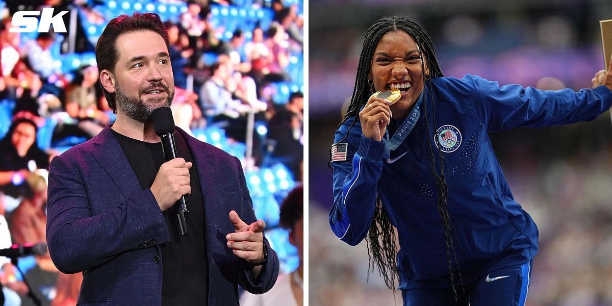 Alexis Ohanian already thinking of phase 2 with stars like Tara Davis-Woodhall in it. PHOTO: Both from Getty Images