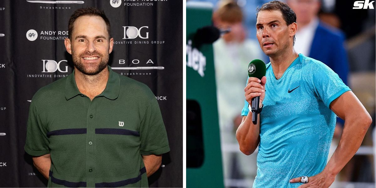 Andy Roddick (L) and Rafael Nadal (R); (Source - Getty Images)