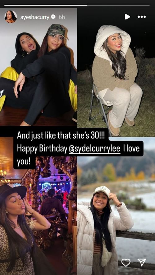 Ayesha Curry lovingly wishes Sydel on her 30th birthday (Image: @ayeshacurry IG)