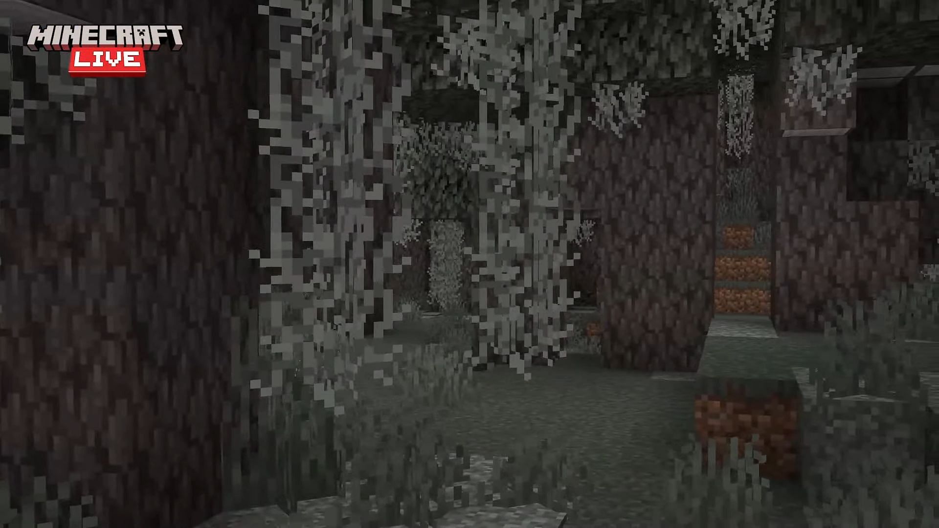 The Pale Garden is filled with "pale" blocks in Minecraft's Overworld (Image via Mojang)