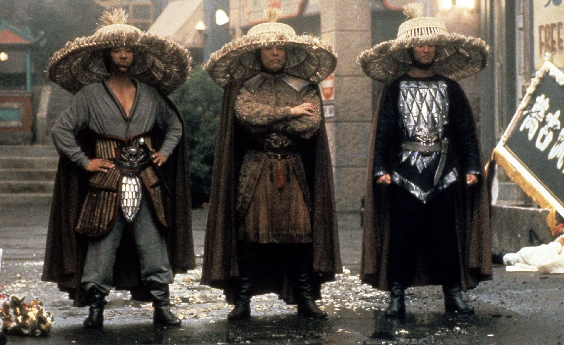 Peter Kwong, James Pax, and Carter Wong in Big Trouble in Little China (Image via 20th Century Fox)