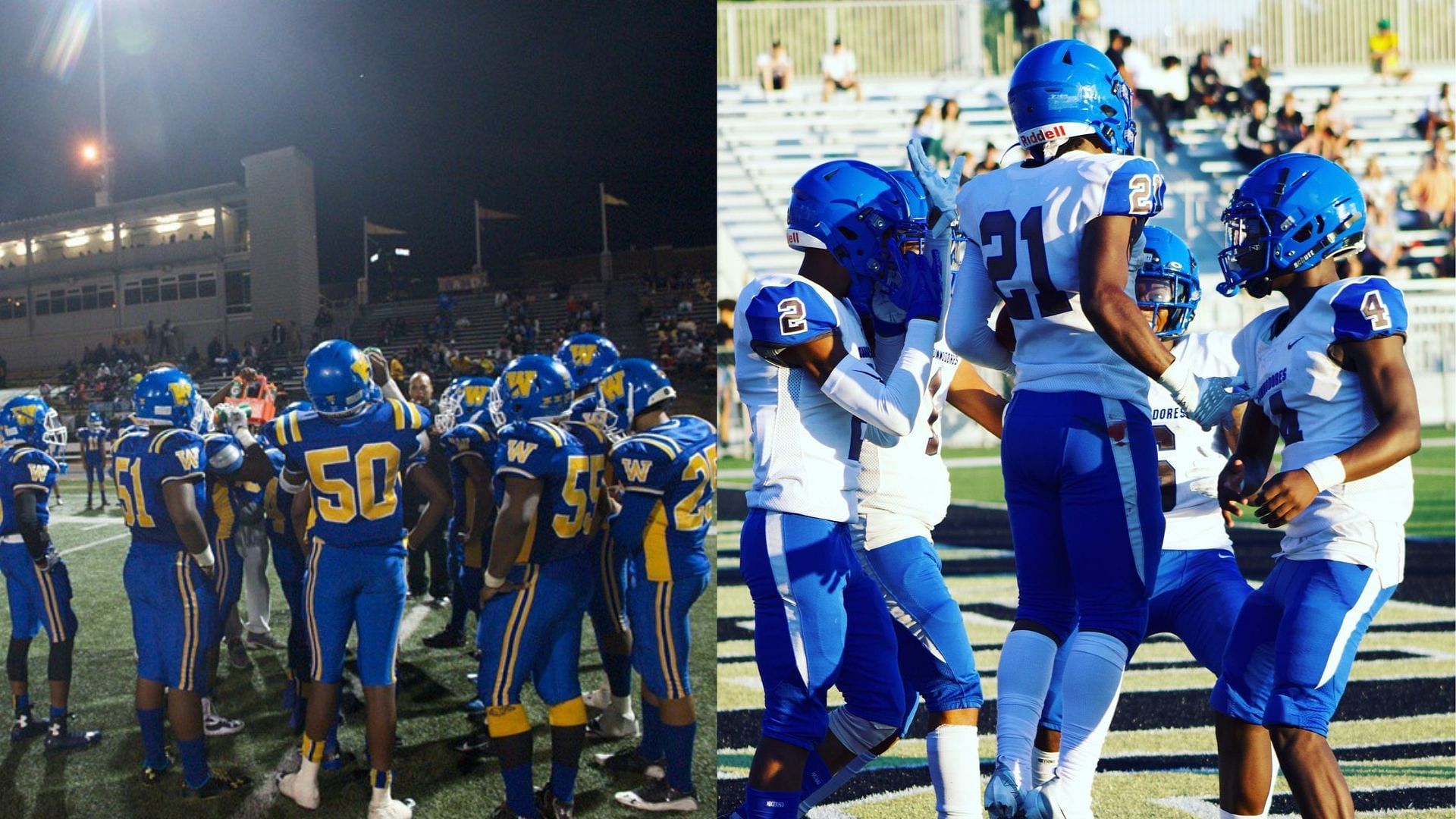 Westinghouse and Perry Traditional (Images via Instagram/Westinghouse Football and Perry Traditional Academy)